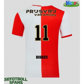 Feyenoord Goncalo Borges #11 Hemmatröja 2025-26 Kortärmad